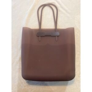 Hunter smoked purple silicone jelly tote bag 13 X 14.5